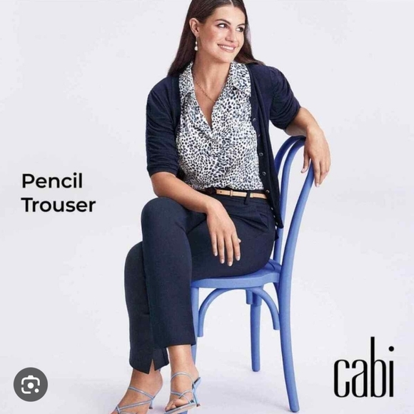 CAbi Pants & Jumpsuits Cabi 5865 Pencil Trouser Navy Poshmark
